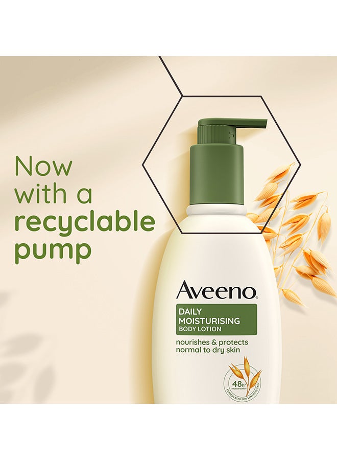 Aveeno Daily Moisturising Body Lotion, With Soothing Oats & Rich Emollients, Suitable For Sensitive Skin, Nourishes and Protects Skin, Fragrance Free, 300ml - Image 5