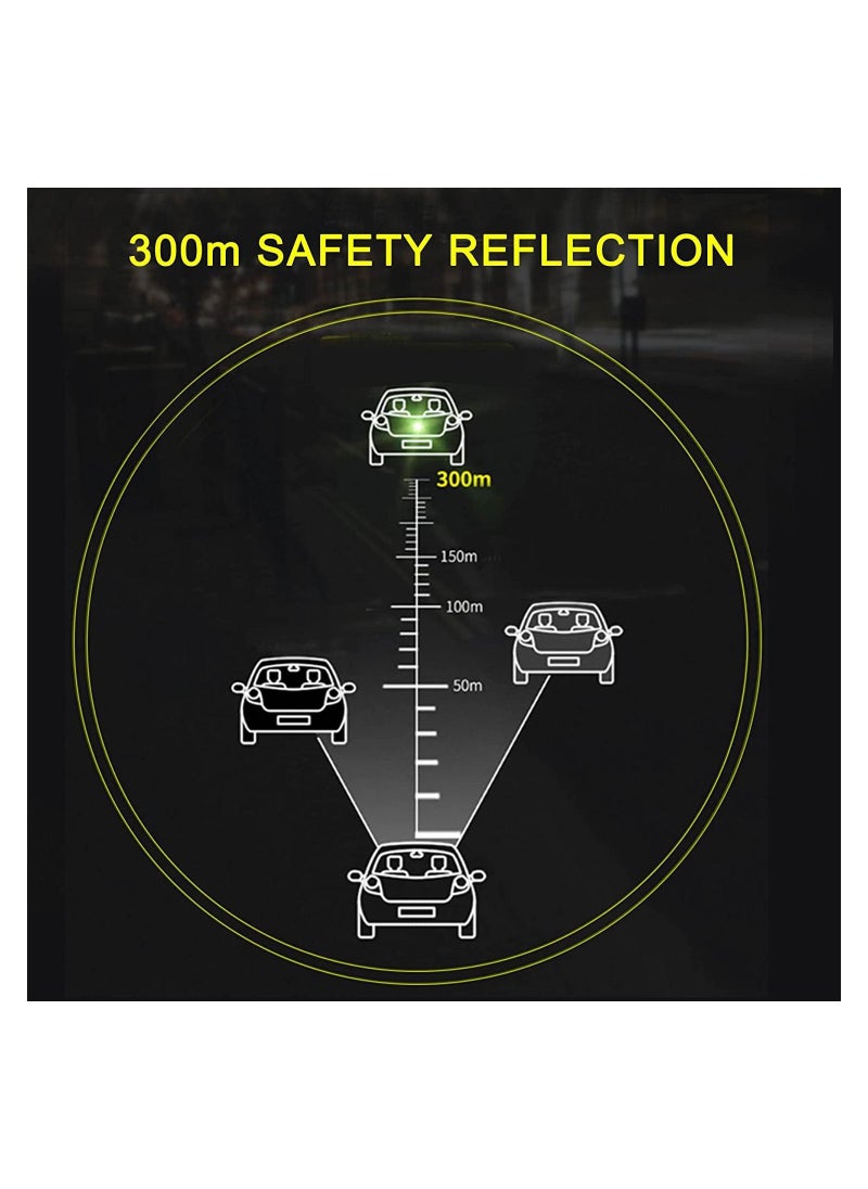 SYOSI - 6 Pieces Of Car Warning Safety Reflective Stickers Reflective Bumper Stickers Car Bumper Fender - Image 1