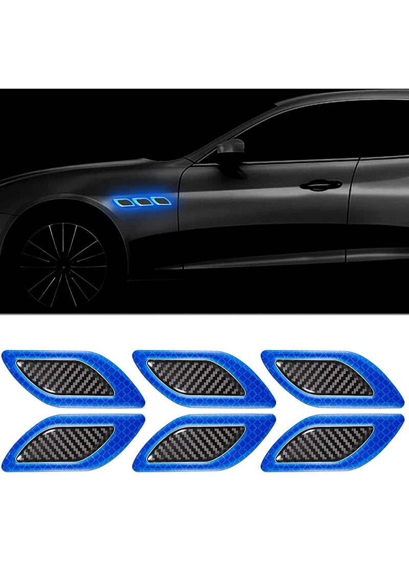 SYOSI - 6 Pieces Of Car Warning Safety Reflective Stickers Reflective Bumper Stickers Car Bumper Fender - Image 1