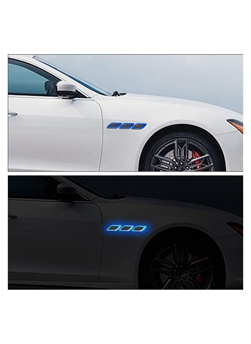SYOSI - 6 Pieces Of Car Warning Safety Reflective Stickers Reflective Bumper Stickers Car Bumper Fender - Image 1