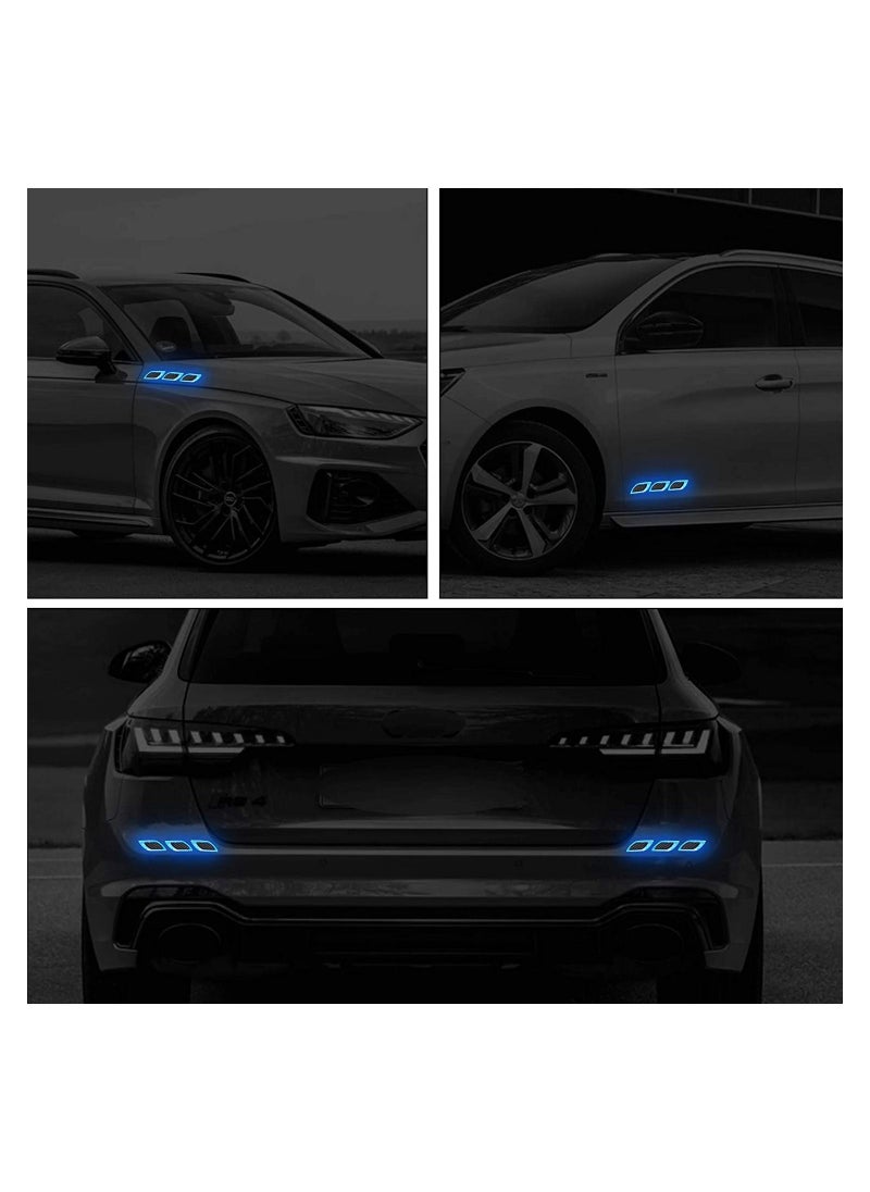 SYOSI - 6 Pieces Of Car Warning Safety Reflective Stickers Reflective Bumper Stickers Car Bumper Fender - Image 1