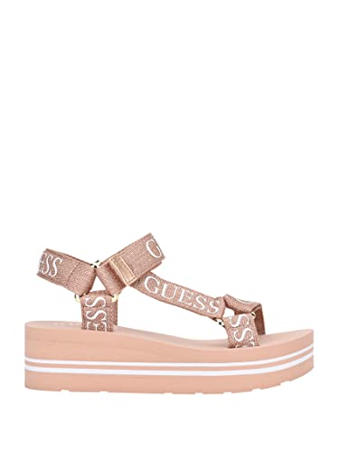 Guess Women's AVIN Wedge Sandal, Rose Gold, 8 - Image 2