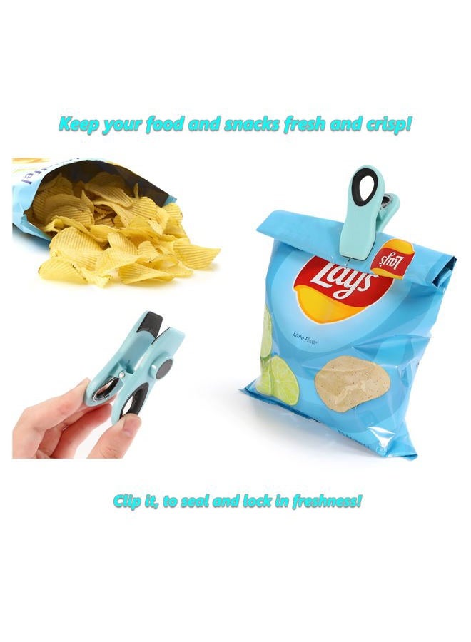 Ecurfu 12 Pack Chip Clips, Bag Clips, Magnetic Clips, Chip Clips Bag Clips Food Clips, Bag Clips for Food, Clips for Food Packages, Chip Bag Clip, Food Clips, Magnet Clips, Bread Clips, Clips for Fridge - Image 4