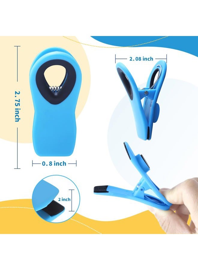Ecurfu 12 Pack Chip Clips, Bag Clips, Magnetic Clips, Chip Clips Bag Clips Food Clips, Bag Clips for Food, Clips for Food Packages, Chip Bag Clip, Food Clips, Magnet Clips, Bread Clips, Clips for Fridge - Image 3