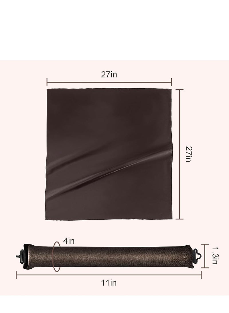 Generic Cybrixus Heatless Hair Curler, Flexi Rods with Hook, Heatless Curling Rod for All Hair Types, No Heat Curlers to Sleep In, Overnight Heatless Curls for Blowout Hair (Coffee) - Image 5