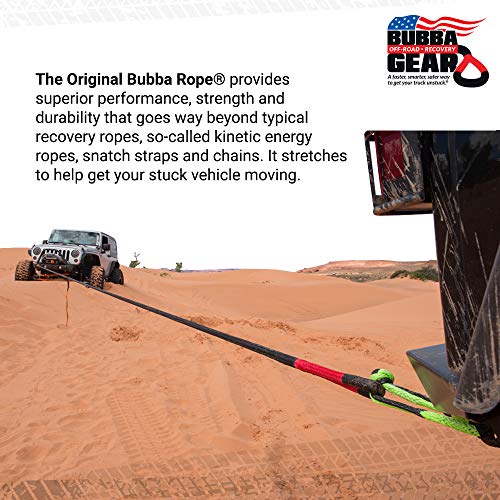 Bubba Rope Power Stretch Recovery Rope, 7/8” x 20 ft. – Heavy-Duty Vehicle Recovery Rope: 28,600 lbs. Breaking Strength - Blue - Image 4