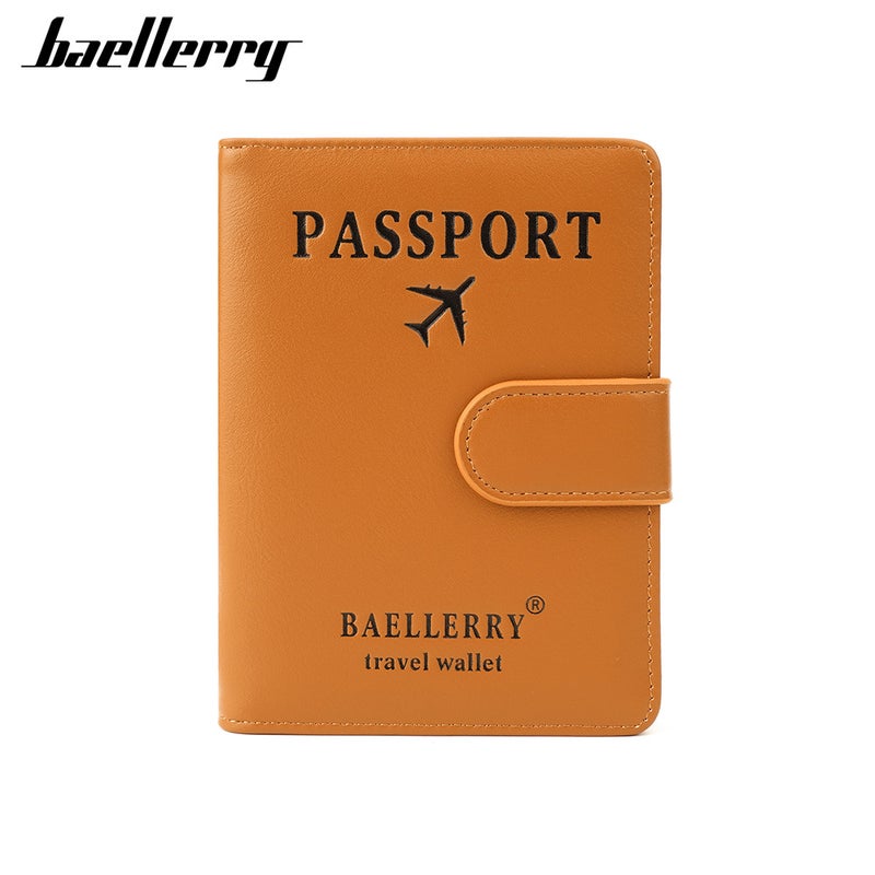 Baellerry Multifunctional RFID Passport Holder with Magnetic Snap for Business Travel - Image 2