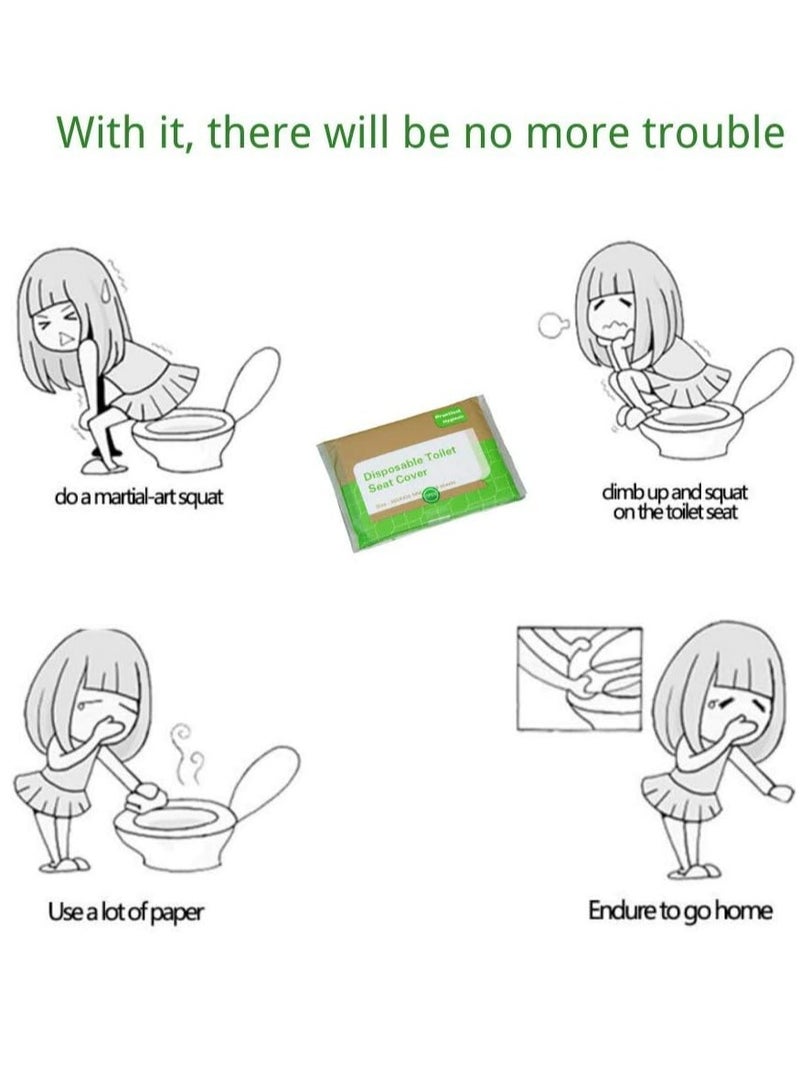 Loquat 100 Flushable Toilet Seat Covers, Dissolve in water, Individually wrapped for travel, potty training, etc. (10 resealable packs of 10) - Image 4