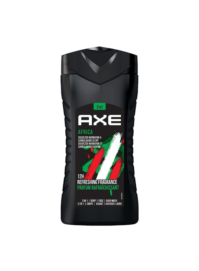Axe Africa Refreshing Mandarin Sandalwood 3 in 1 Shower Gel 250 Ml - Image 1