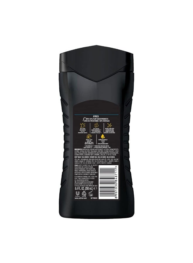 Axe Africa Refreshing Mandarin Sandalwood 3 in 1 Shower Gel 250 Ml - Image 3