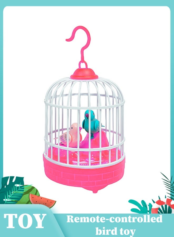 Bird Toys Hanging Singing Bird chirping and real time talk recording Toy,birdcage toys - Image 1