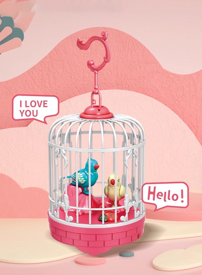 Bird Toys Hanging Singing Bird chirping and real time talk recording Toy,birdcage toys - Image 2