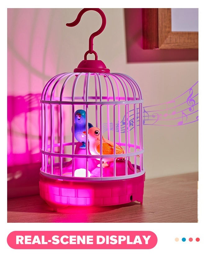 Bird Toys Hanging Singing Bird chirping and real time talk recording Toy,birdcage toys - Image 3