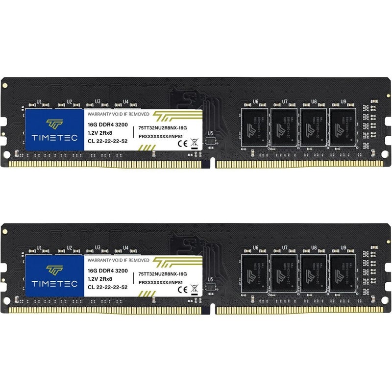 Premium GB DDR4 3200MHz (or 2933MHz or 2666MHz) PC4-25600 CL22 1.2V Non-ECC Unbuffered 2Rx8 Dual Rank 288 Pin UDIMM Desktop PC Computer Memory RAM Module Upgrade - Image 1