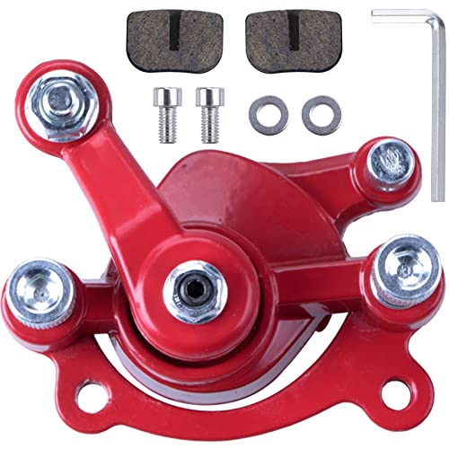 MWMNUN Rear Disc Brake Caliper with Brake Pads Compatible with Predator 212 Moto MM-B80 80CC 2.5HP MM-B105 Motovox MBX10 MBX11 MBX12 Mini Dirt Bike Classic 47cc 49cc Pocket Bike Stand Up Goped Scooter - Image 1