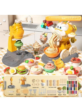 Children's Color Mud Noodle Machine Ice Cream Cake Suit Safe Non-toxic Tasteless Kindergarten Handmade Clay Plasticine-Colour:Fun Clay Machine [pure Natural And Harmless Material, Baby Can Play With Confidence]-Specification:[great Value] Aircraft Noodle Maker + Ice Cream Maker (free 24 Colors Of Clay) - pzsku/Z93AAC2FAE6FFD374B7F5Z/45/1745463990/8ccca016-7762-4946-a284-3bbfc937977f