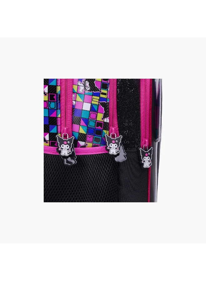 سانريو "SANRIO KUROMI AMBITION 16"" BACKPACK"
