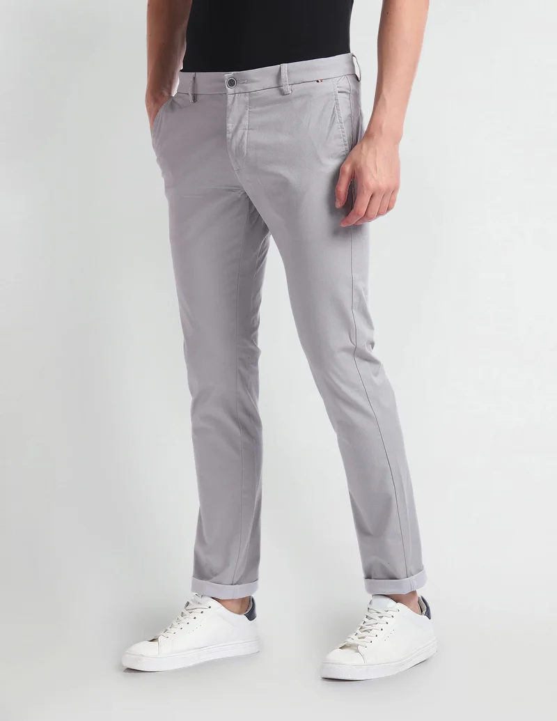 Geometric Print Smart Flex Trousers