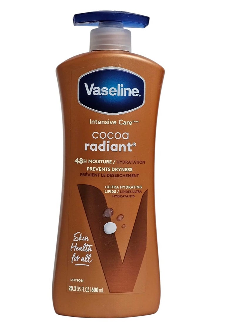 فازلين لوشن فازلين كاكاو عناية مركزة يمنع الجفاف .ترطيب لمدة48ساعة
