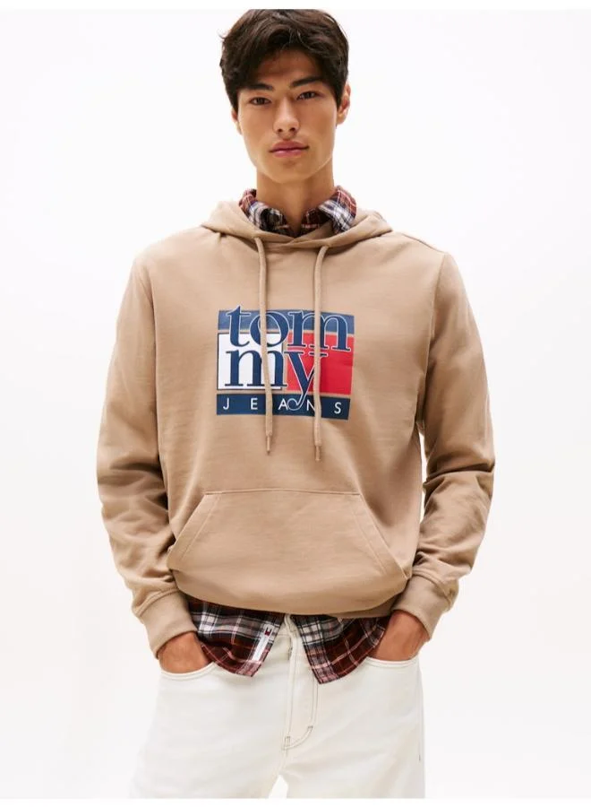 تومي جينز Flag Logo Terry Hoody