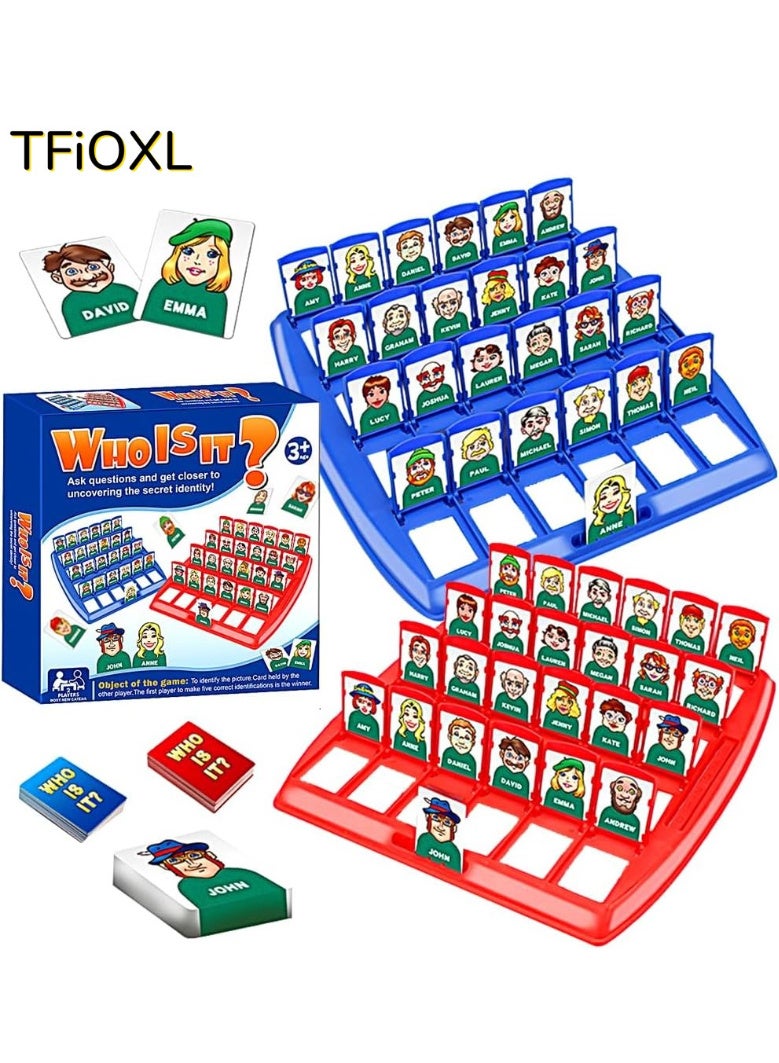 TFiOXL Who Is It Game, Who Is It Funny Guessing Game Board Game, Family Guess What Game, Guess Who Whats Their Name, Who Am I Game Classic Guess Game for Family Parents Children Party - Image 1