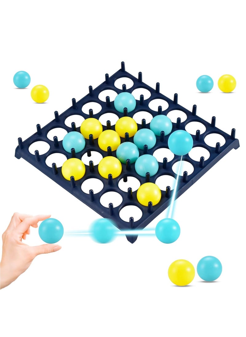Generic - Bounce Off Game, Family Bouncing Balls Board Game With Pattern Challenge For Party, With 16 Balls, 9 Challenge Cards And Game Grid For Party, 2-4 Players Game - Image 1
