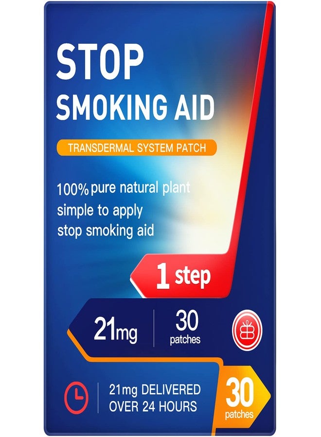 Tuwyfe Stop Smoking Patches Step 1, 21mg Quit Smoking Patches - 30 Patches Easy and Effective Anti-Smoking Stickers (Red_Step1) - Image 1