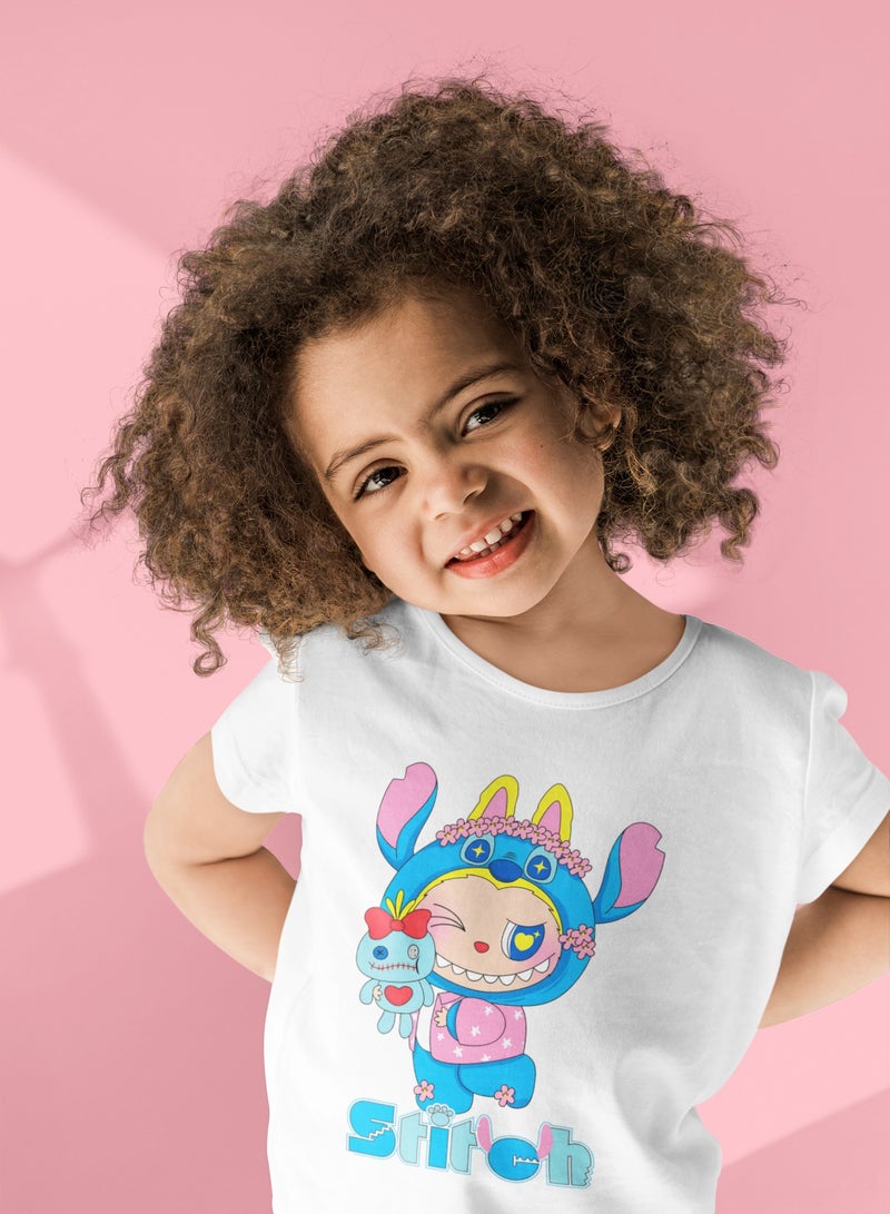 ZOOM LABUBU STITCH LOVE'S KIDS T-SHIRT