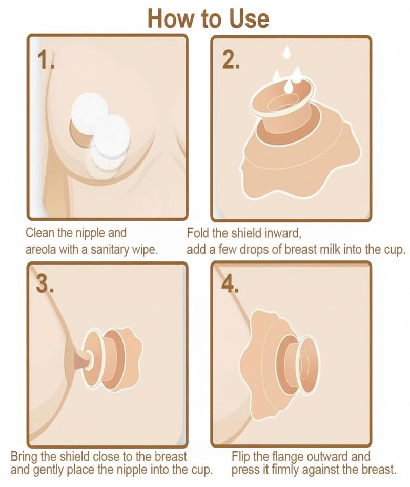 SonaBhu Silicone Nipple Shield for Breastfeeding, 2-Piece Nipple Healers for Breast Feeding, Soft Breast Shield for Breastfeeding, Comfortable Nipple for Breastfeeding, BPA-Free Nursing Nipple Shield - Image 4