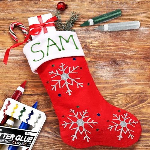 ArtSkills Puffy Jumbo Rainbow Glitter Glue Pens for Crafts, 5 Pack, Classic (PA-1328) - Image 3