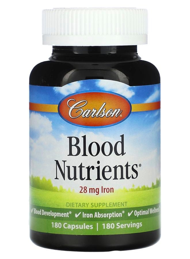 Carlson Blood Nutrients 180 Capsules