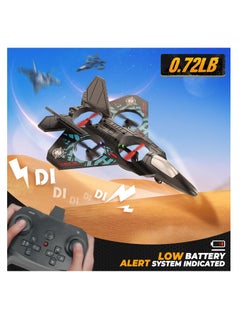 LIVVY RC Fighter Jet – طائرة مقاتلة جيت Jet Fighter L0712 تحكم عن بعد – LED Lights, USB Charging & Remote Control Airplane Toy for Kids & Adults | لعبة طائرة مقاتلة جيت فيتر جيت مع إضاءة LED وشحن USB، طائرة تحكم عن بعد للأطفال والكبار  - Image 4