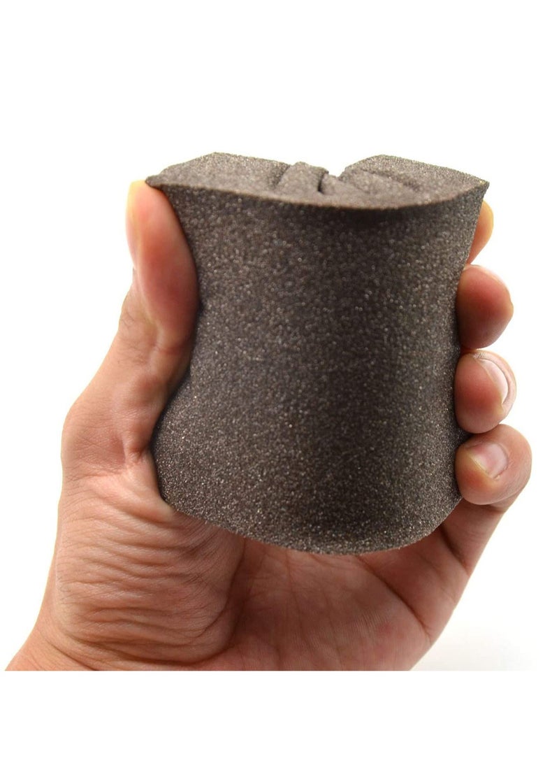 SOLARAE Medium (180 Grit) Manual Sanding Sponge, Sanding Sponge Sheet Kitchen Knives Scissors Rust Removal Polishing Grinding Abrasive Sponge Block 4-Inch, 4-Pack - Image 2