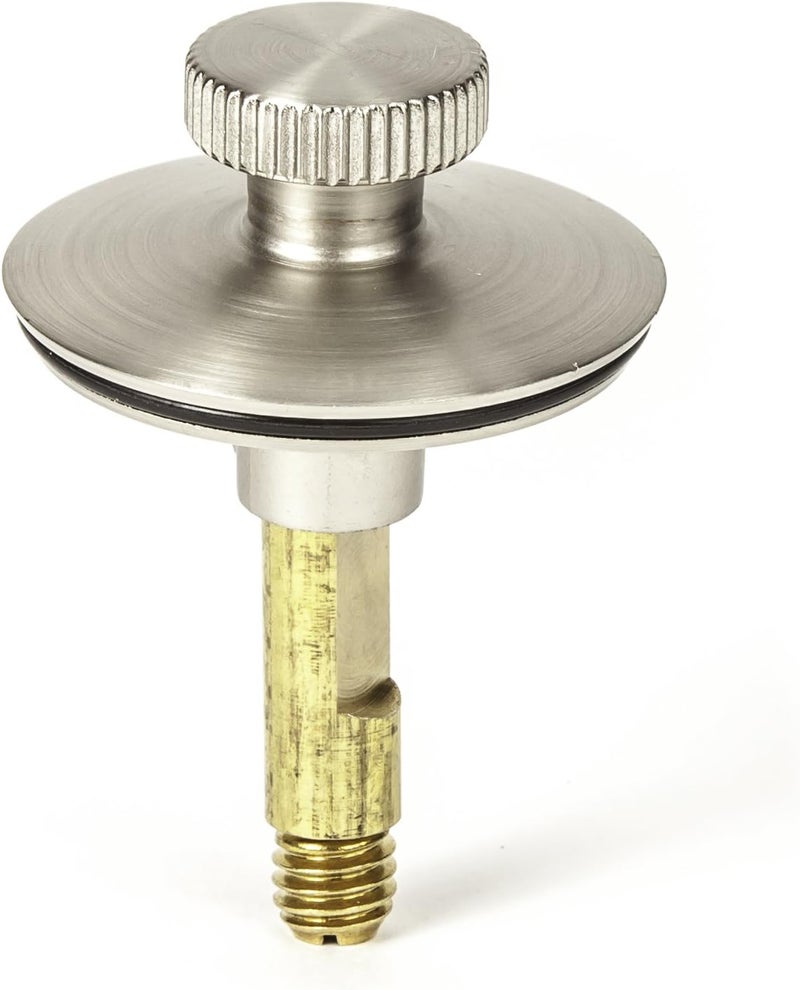 PermaFLOW PF WaterWorks Lift Turn (Twist Close) Bathtub/Bath Tub Drain Assembly with Gasket - Coarse Thread 11.5 Threads Per Inch - Free Hair Catcher/Strainer to Eliminate Clogs;Brushed Nickel; PF0945-BN-LT-C - Image 2