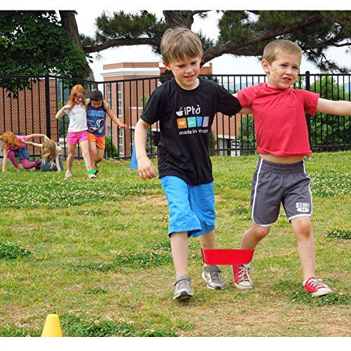 Fowecelt Durable 6 Pcs 3 Legged Race Bands Outdoor Carnival Game for Kids Adults Family Relay Race Carnival Field Day Backyard Birthday Team Party Games - Image 2