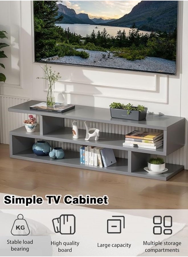 RATSAW 3-Tiers Personalized TV Table TV Rack Cabinet Modern Media Storage Stand Console Coffee Table Home Office Storage Rack Side End Table TV Stand Entertainment Center with open storage TV cabinet for Living Room Bedroom Office  - Image 2