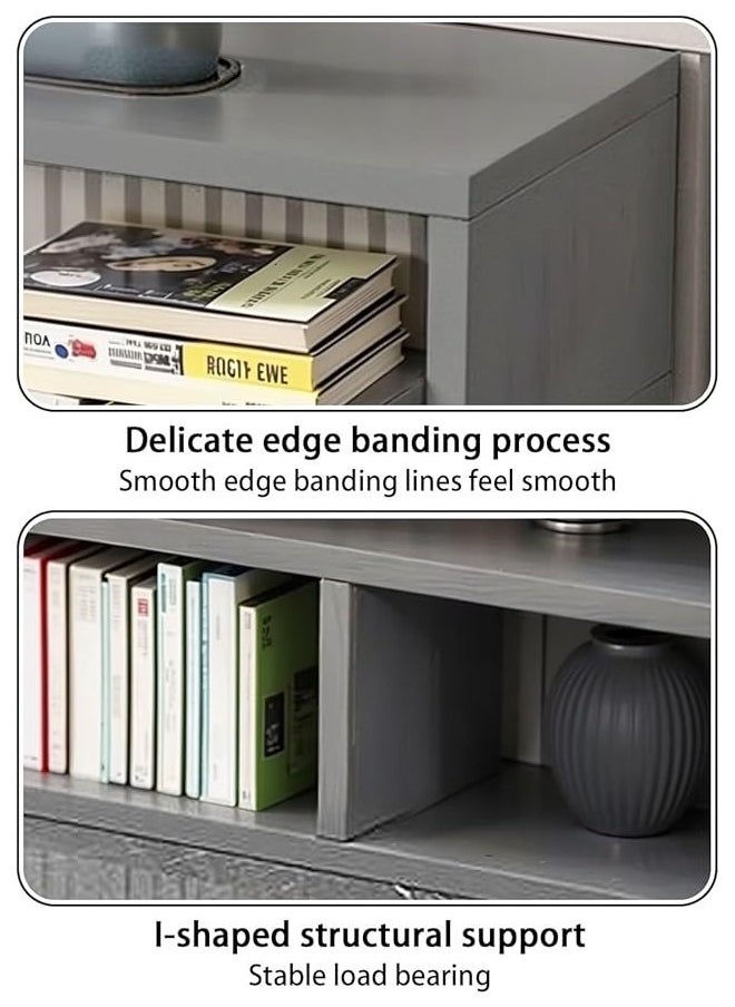 RATSAW 3-Tiers Personalized TV Table TV Rack Cabinet Modern Media Storage Stand Console Coffee Table Home Office Storage Rack Side End Table TV Stand Entertainment Center with open storage TV cabinet for Living Room Bedroom Office  - Image 4