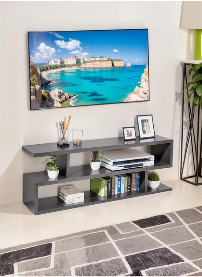 RATSAW 3-Tiers Personalized TV Table TV Rack Cabinet Modern Media Storage Stand Console Coffee Table Home Office Storage Rack Side End Table TV Stand Entertainment Center with open storage TV cabinet for Living Room Bedroom Office  - Image 5