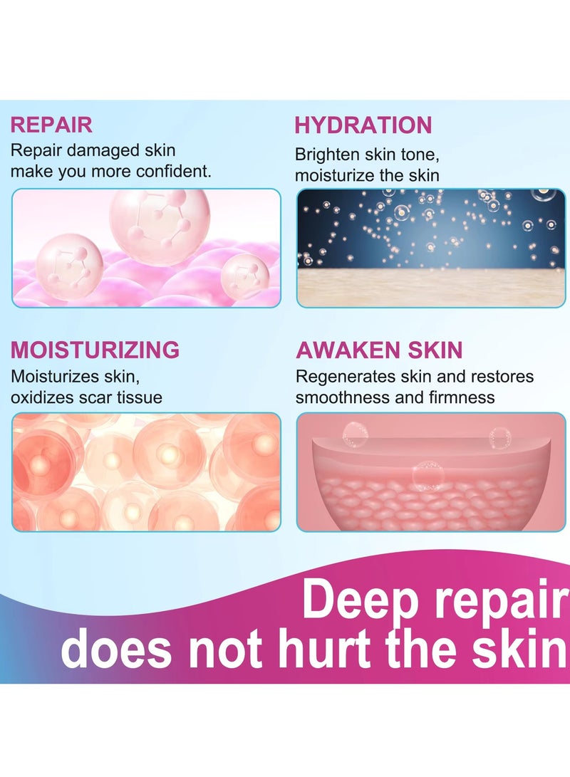 VOGSIG شرائح سيليكون لعلاج الندبات 1.9م شريط سيليكون طبي شفاف مطور لإزالة الندبات شرائط ندبات ناعمة قابلة لإعادة الاستخدام وغير مؤلمة لندبات العمليات القيصرية والحروق والكيلايد وحب الشباب والندبات الجراحية لجعل الندبات بعيدة عن الجسم والوجه - Image 4