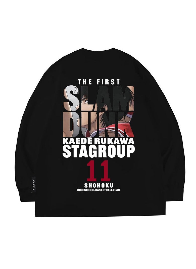 KUYING New Anime Slam Dunk Long Sleeve T-shirt  - Image 1