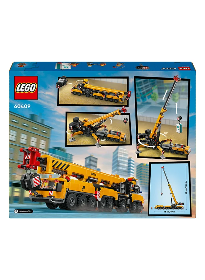 ليغو مجموعة لعبة رافعة البناء المتنقلة الصفراء 60409 من LEGO® City
