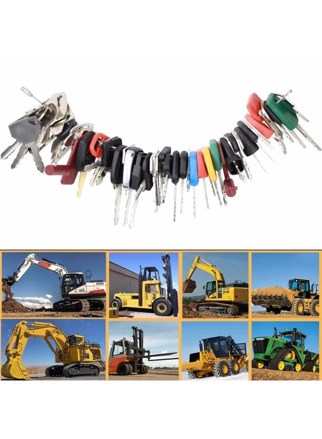 MANUTEX 58 Heavy Equipment Keys Master Set for Bob-cat Cater-Pillar Ca-se JD HYS-TER Koma-tsu Kubo-ta Yanm-ar Take-uchi New Holl-and Vol-vo JL-G JC-B Toyo-ta Keys for Heavy Equipment Construction Machine - Image 5