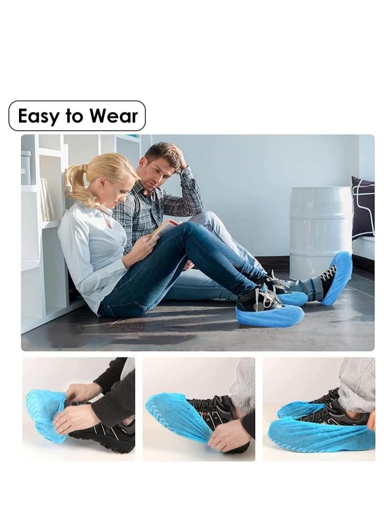 Flushrenic Shoe Covers Disposable Nonslip, Non-Woven Shoe Cover, 100 Pcs  (50 pairs), Hygienic Foot Booties Covers, Recyclable Shoe Booties Covers,Fits Most Men & Women Shoe Sizes - Image 5