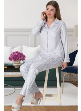 Mecit Pijama Mecit Pajamas Mecit 5143 Pink Buttoned Women's Pajama Set  - Image 1