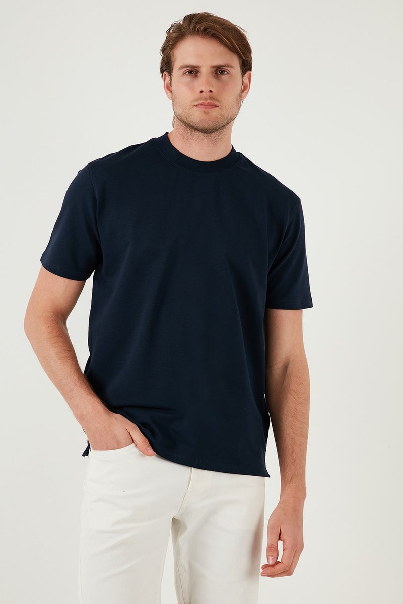 Buratti Cotton Crew Neck Relaxed Fit Basic T Shirt Men's T Shirt 5902610  - Image 2