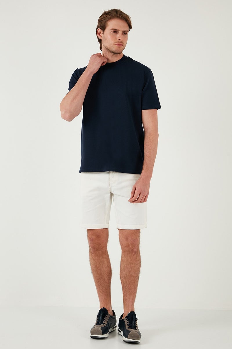Buratti Cotton Crew Neck Relaxed Fit Basic T Shirt Men's T Shirt 5902610  - Image 3