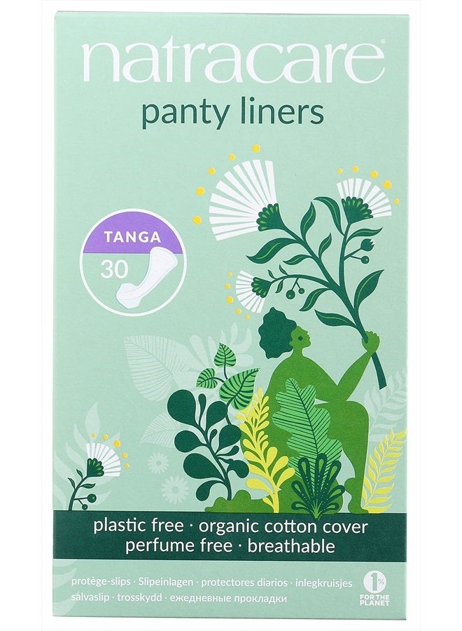 Natracare Natural Organic Thong Style Panty Liners, Made with Certified Organic Cotton, Ecologically Certified Cellulose Pulp and Plant Starch (1 Pack, 30 Liners Total) - Image 3