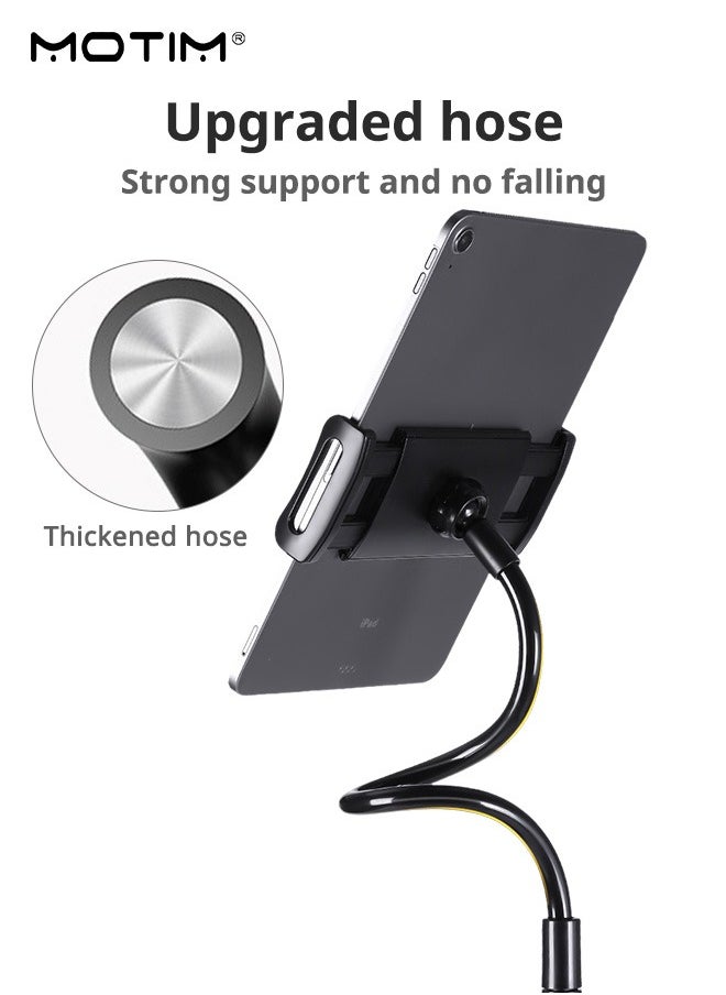 Motim 160cm Tablet Floor Stand, 360° Rotatable Adjustable Metal Tablet Holder, Phone Stand Holder for iPad/iPhoneX/iPad Pro or Other 4.5~11 Inches Devices  - Image 3