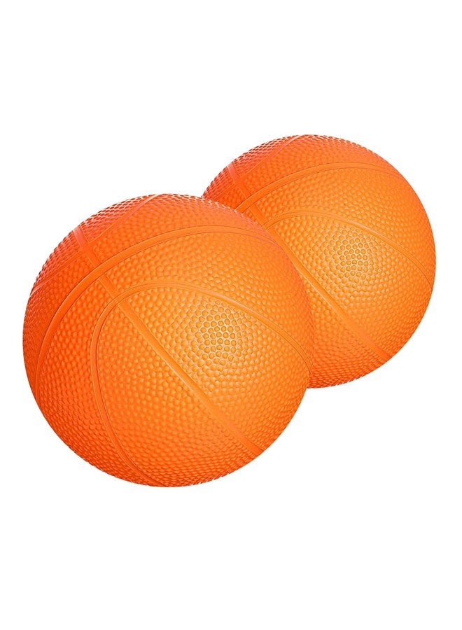 Botabee - Set of 2 Kids Basketball - 6 Inch Mini Rubber Ball for Little Tikes - Toddler Balls for Indoor/Outdoor Play - Ideal Gift Toy for Boys - Lightweight and Soft Replacement Toys (Orange) - Image 1