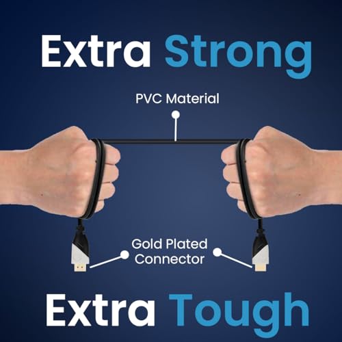 Portronics Konnect Sync 4K@60Hz HDMI to HDMI Cable, 10M Length with Support eARC and Compatible with Smart HDTV, Laptop, Monitor, Projector, eARC enable Soundbar(Black) - Image 4